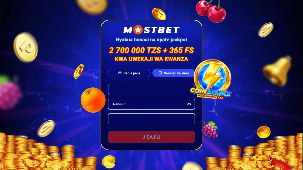 Bonasi ya kukaribisha ya Mostbet: 2 700 000 TZS + 365 FS